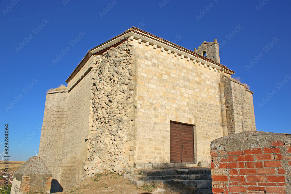 Chapel by Ampudia Castle, Spain