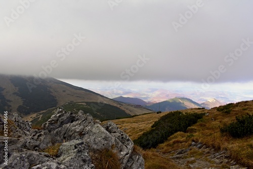 clouds vs. mountains