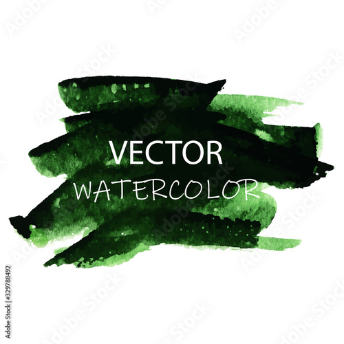 Hand painted watercolor illustration. Abstract color splashing in blue colors isolated on white background	