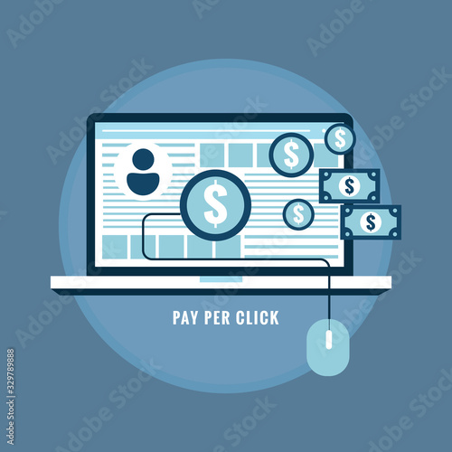 pay per click ppc concept