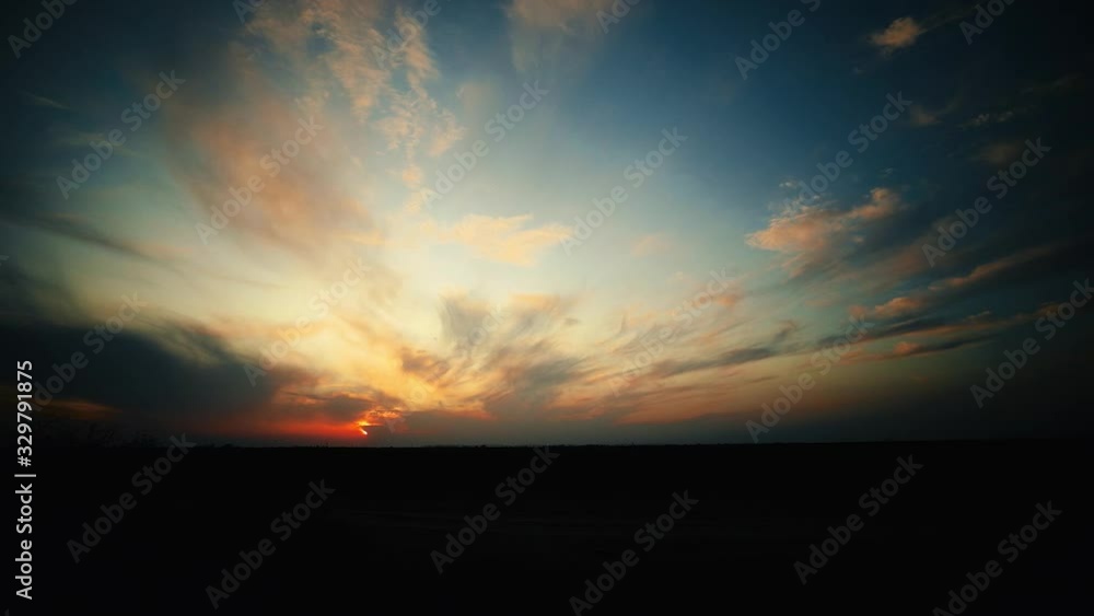 Time Lapse Sunset Cloudscape Time Lapse Sunset Cloudscape
