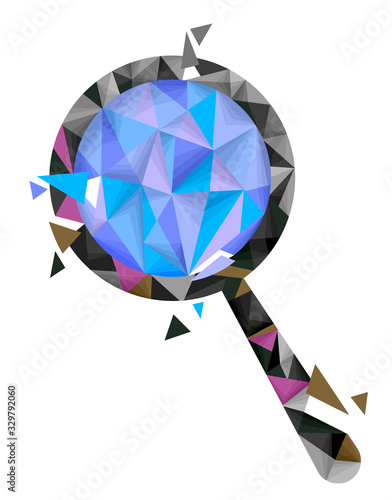 Magnifying Glass Geometric ...