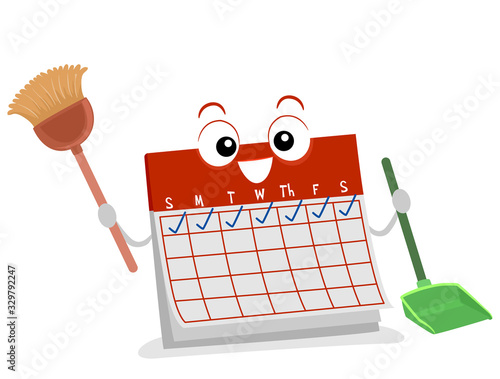 Mascot Calendar Daily Chore...
