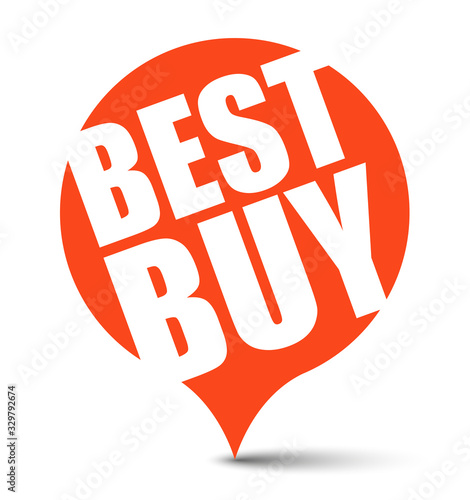 red vector banner best buy