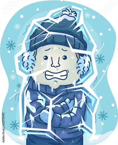 Man Freeze Coldest Weather ...