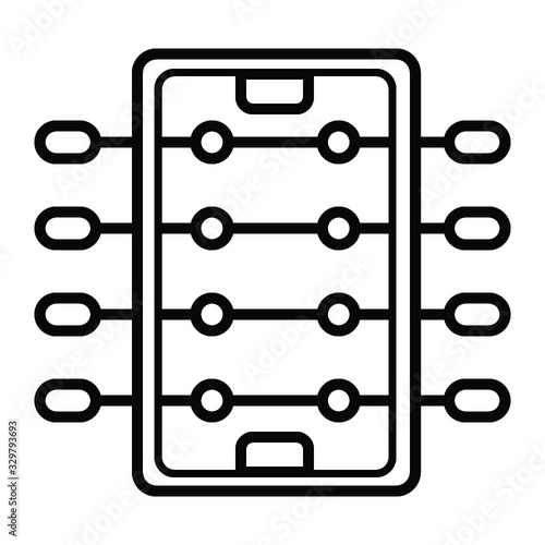 Table football icon vector illustration