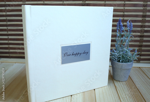  album and photo book for sale, white colors,, leatherette, close-up