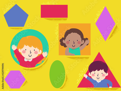 Kids Basic Shapes Illustration