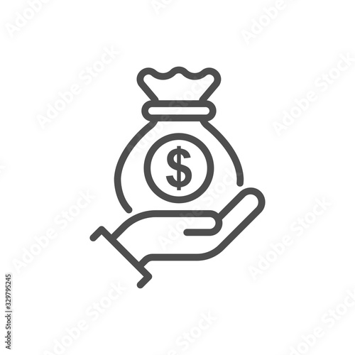 Funds Recevice vector  Icon Colored File Style Illustration   
