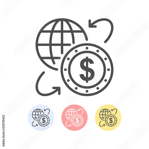 Business Growth vector  Icon Colored File Style Illustration   