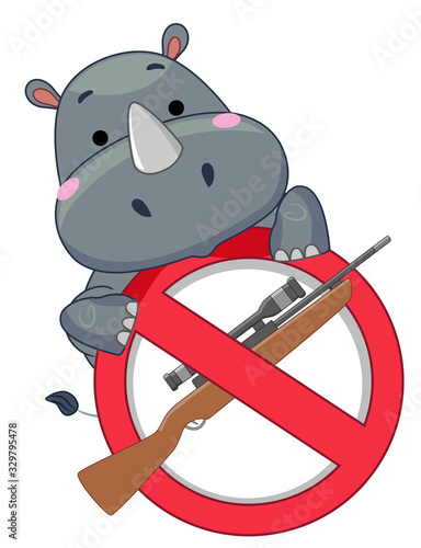 Mascot Rhino Stop Killing I...