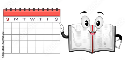 Mascot Bible Calendar Illus...