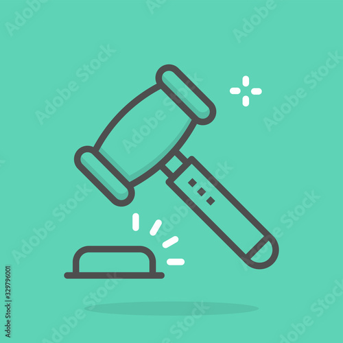 Justice hummer vector  Icon Colored File Style Illustration   