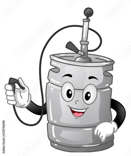Mascot Keg Illustration