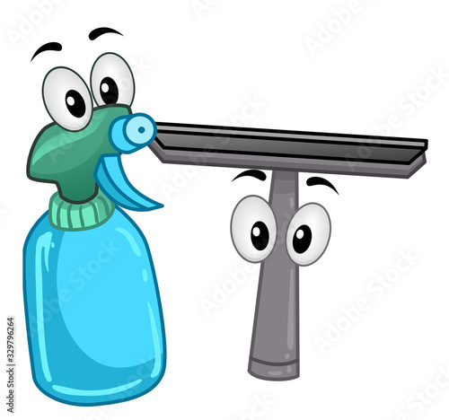 Mascot Spray Bottle And Wip...