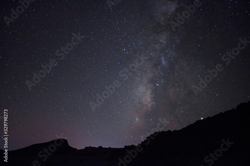 Milky way galaxy, national park El Teide, Tenerife, Spain © marijan