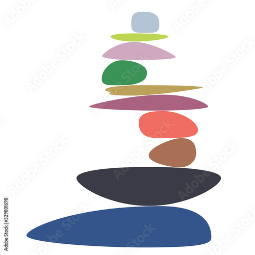 Balancing stones minimalism
