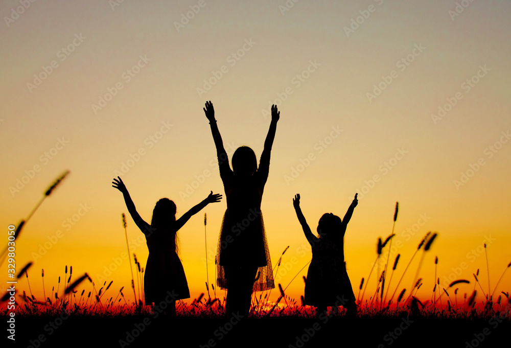 family silhouettes