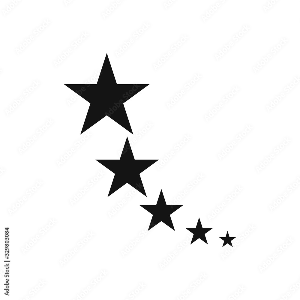 Star icons set. A collection of night luminaries. Logos Vector illustration Star icons set. A collection of night luminaries. Logos Vector illustration