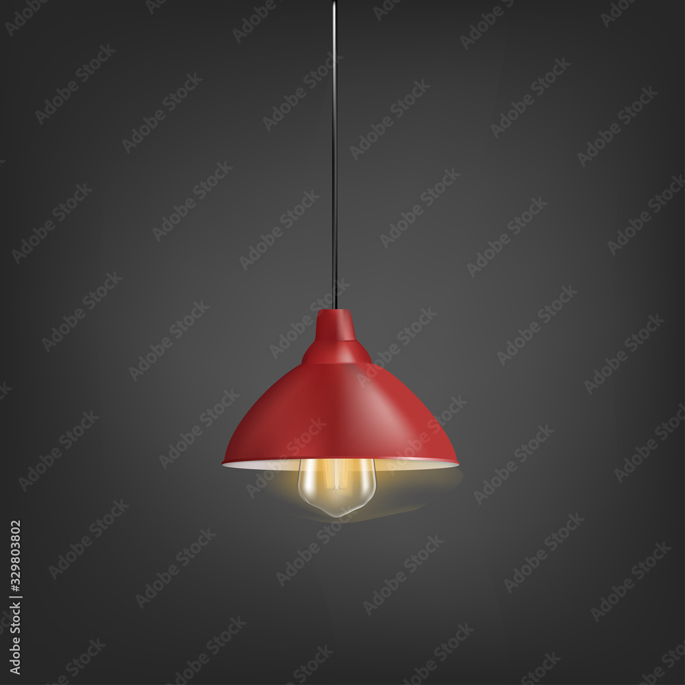 Obraz premium vector modern model of plastering chandalier - lamp
