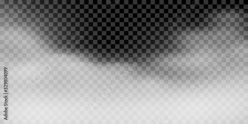Fog or smoke isolated over transparent background. White vector cloudiness, mist or smog background. Vector illustration