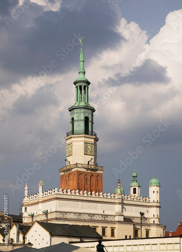 Town hall at Old Market square in Poznan. Poland