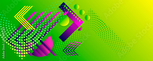 Wallpaper Mural Bright color design backgrounds template summer juicy lines art background with geometric Torontodigital.ca