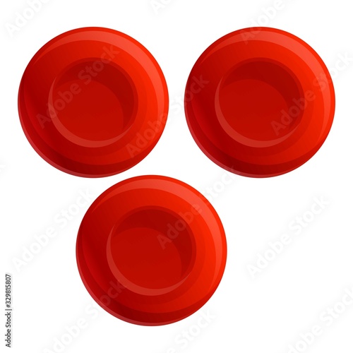 Blood test icon. Cartoon of blood test vector icon for web design isolated on white background