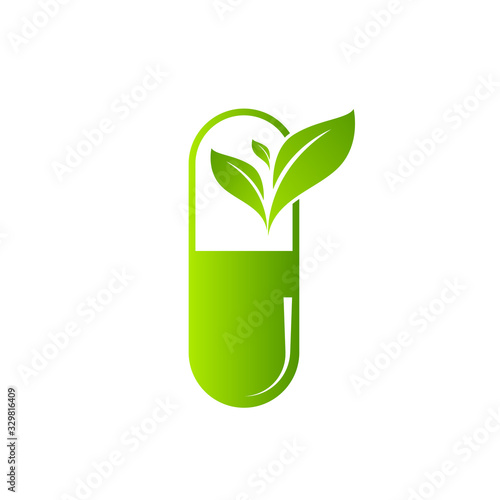 Wallpaper Mural medical herbal pharmacy icon vector illustration design template Torontodigital.ca