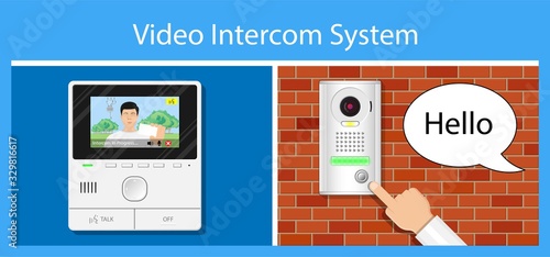 video intercom system audio mobile app closed circuit television doorbell prevent neighbor garage contact smart protect surveillance anti theft chime IP guard property personal 