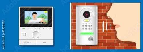 video intercom system audio mobile app closed circuit television doorbell prevent neighbor garage contact smart protect surveillance anti theft chime IP guard property personal 