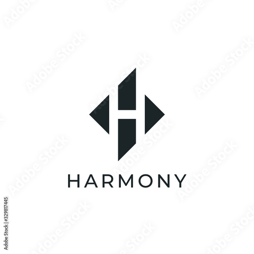 Vector Letter H Logo Design Template