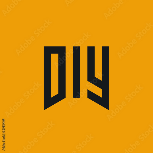 DIY (Do It Yourself) abbreviation logo. Vector illustration.
