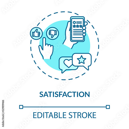 Retention concept icon. Customer loyalty and trust, brand credibility idea thin line illustration. Audience attraction strategies. Vector isolated outline RGB color drawing. Editable stroke