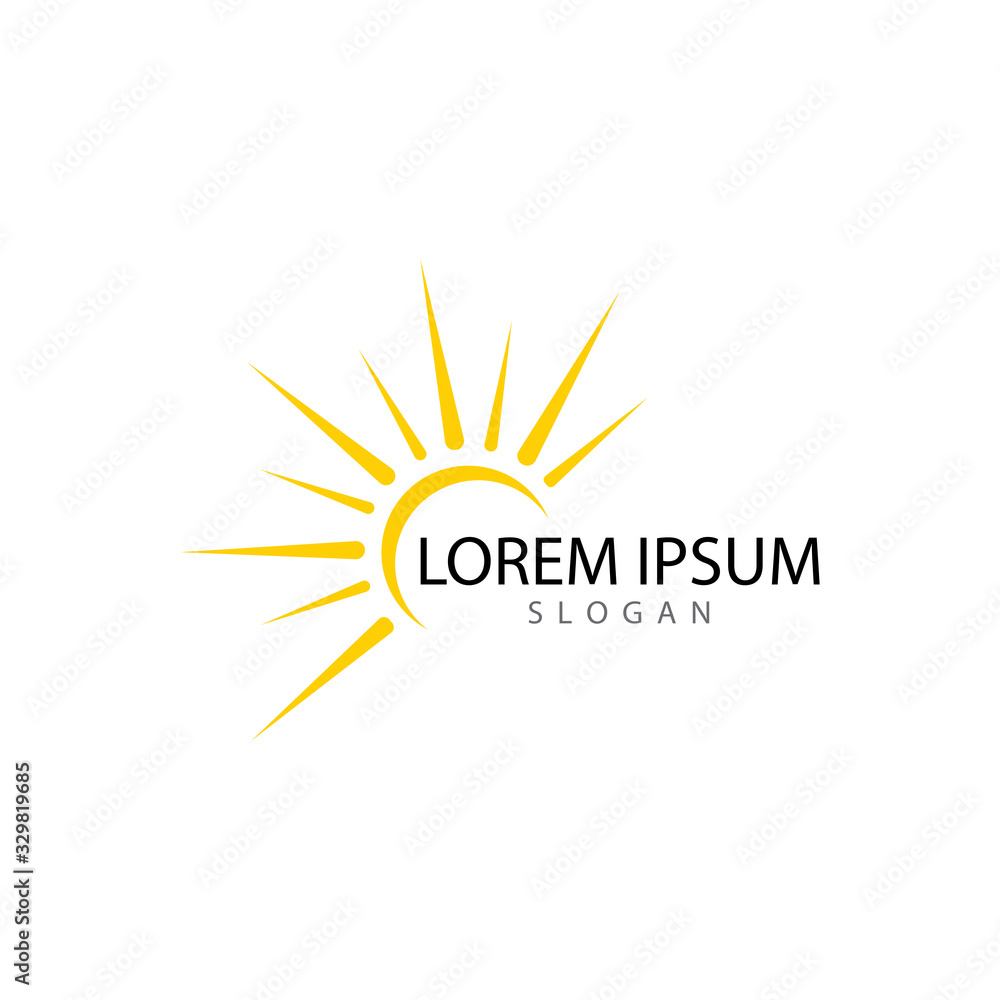 Fototapeta premium Sun Vector illustration Icon Logo Template design