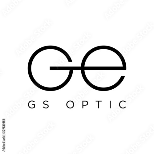 ge logo design vector icon