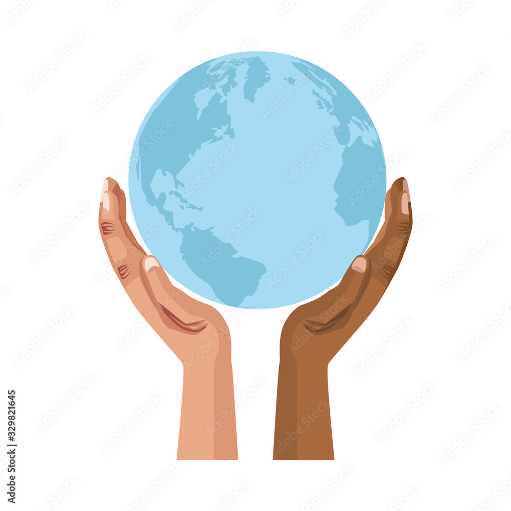 interracial hands human lifting the planet earth interracial hands human lifting the planet earth