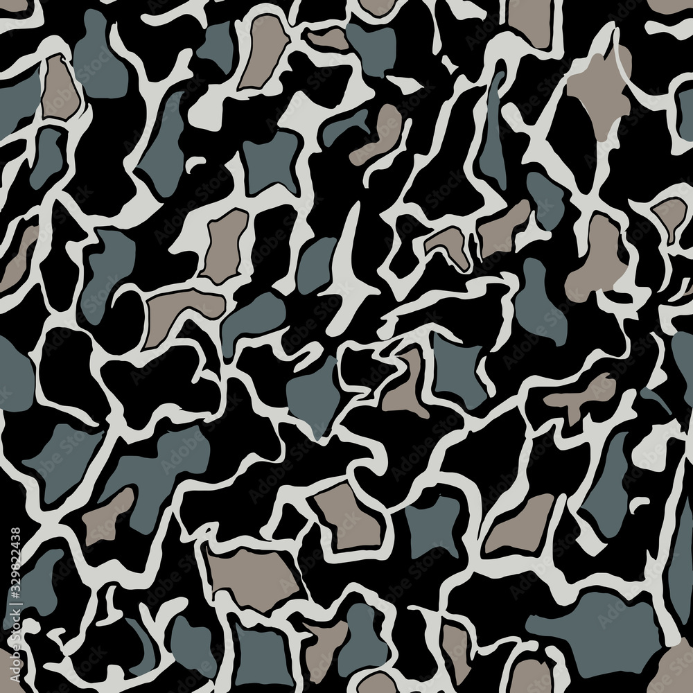 camouflage texture fabric design seamless pattern