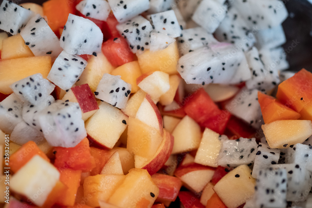 Close up image of fruit salad Close up image of fruit salad