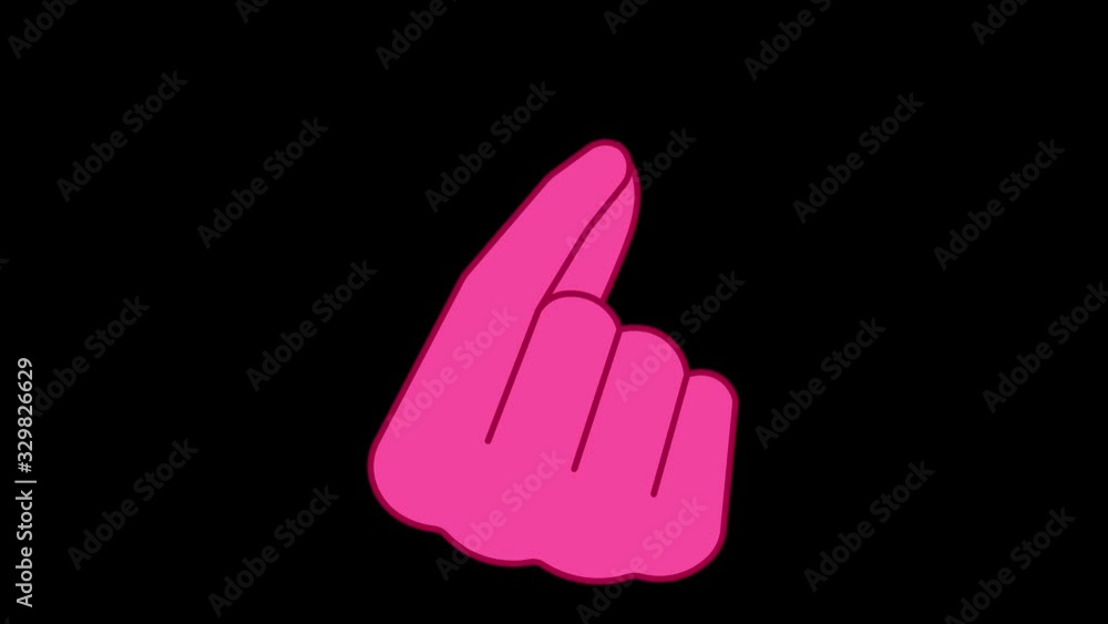 finger heart sign like animation finger heart sign like animation