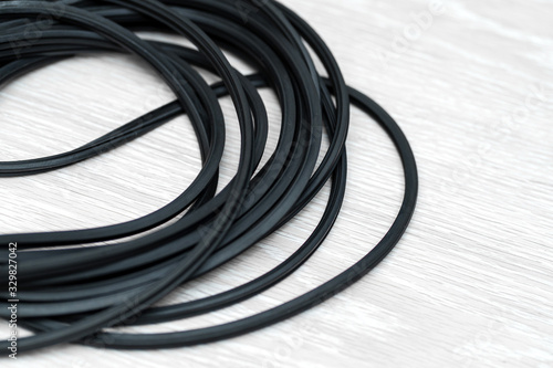 Tableau sur toile The hank of black rubber seal gasket for pvc windows