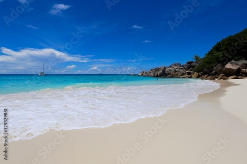 Foto Plage de Petite Anse, La Digue, Seychelles