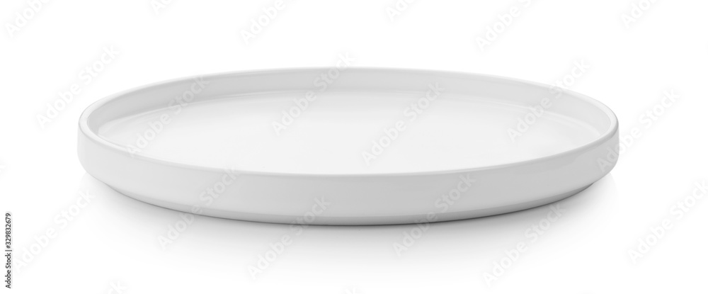 white plate isolated on white background white plate isolated on white background