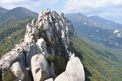 Ulsanbawi Rock Peak Vista, Seoraksan National Park, South Korea photo