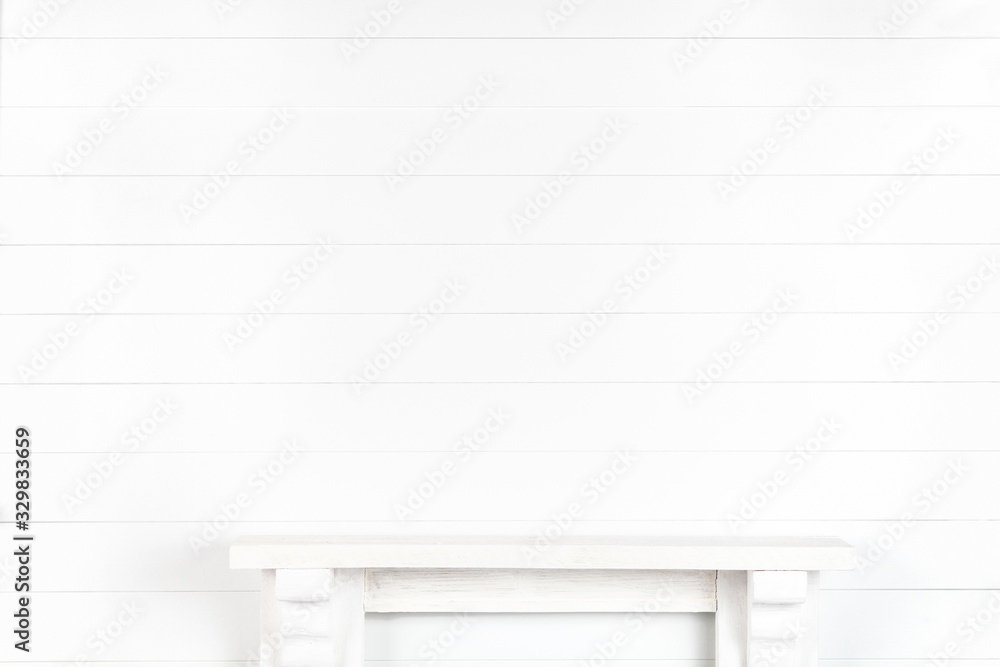 Mock-up of a white wall with a mantelpiece for your design Mock-up of a white wall with a mantelpiece for your design