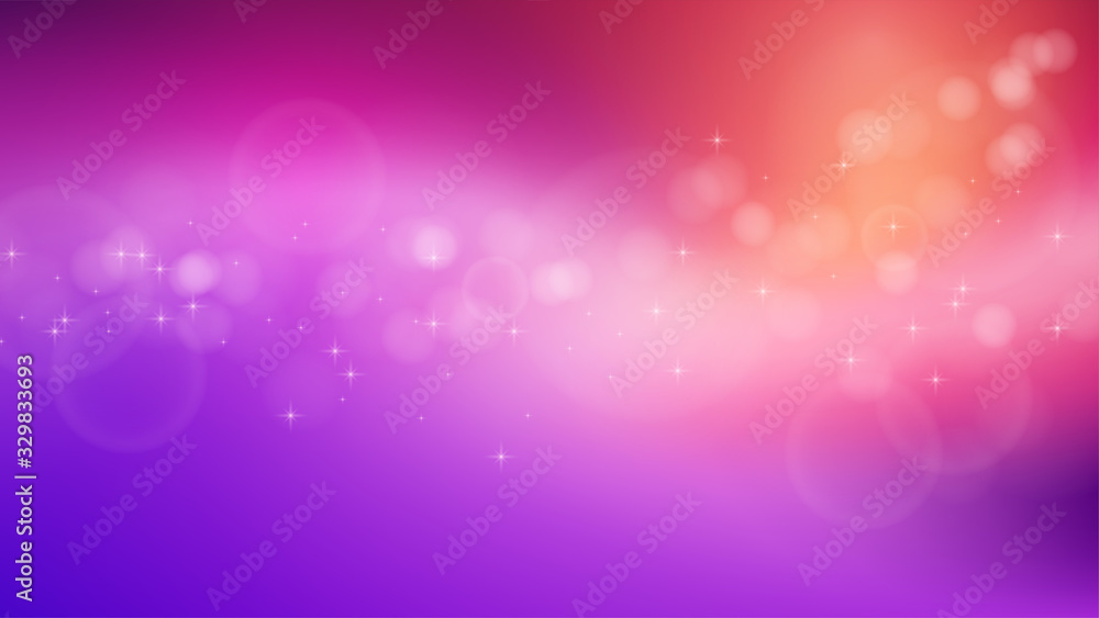 Bokeh light effect on a colorful background