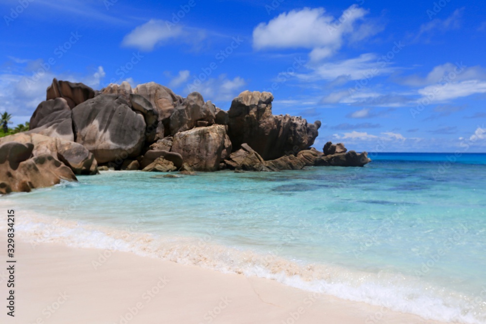 Fototapeta premium anse Coco, La Digue, Seychelles