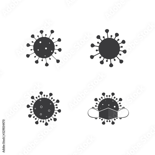 Corona Virus Icon Vector