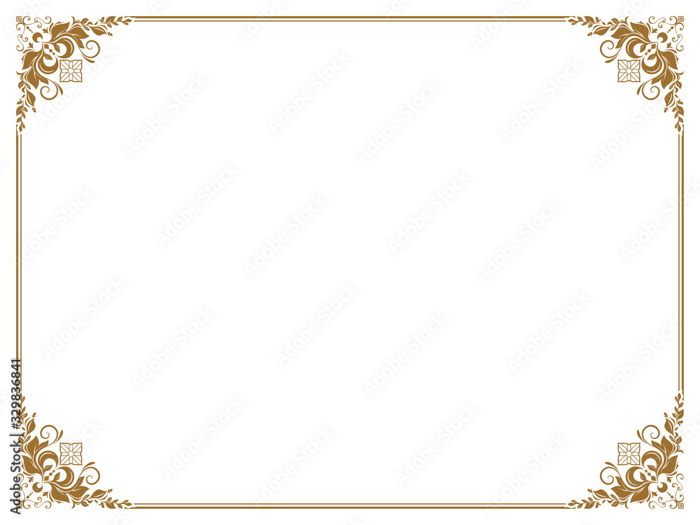 エレガントなフレームイラスト Stock Vector Adobe Stock