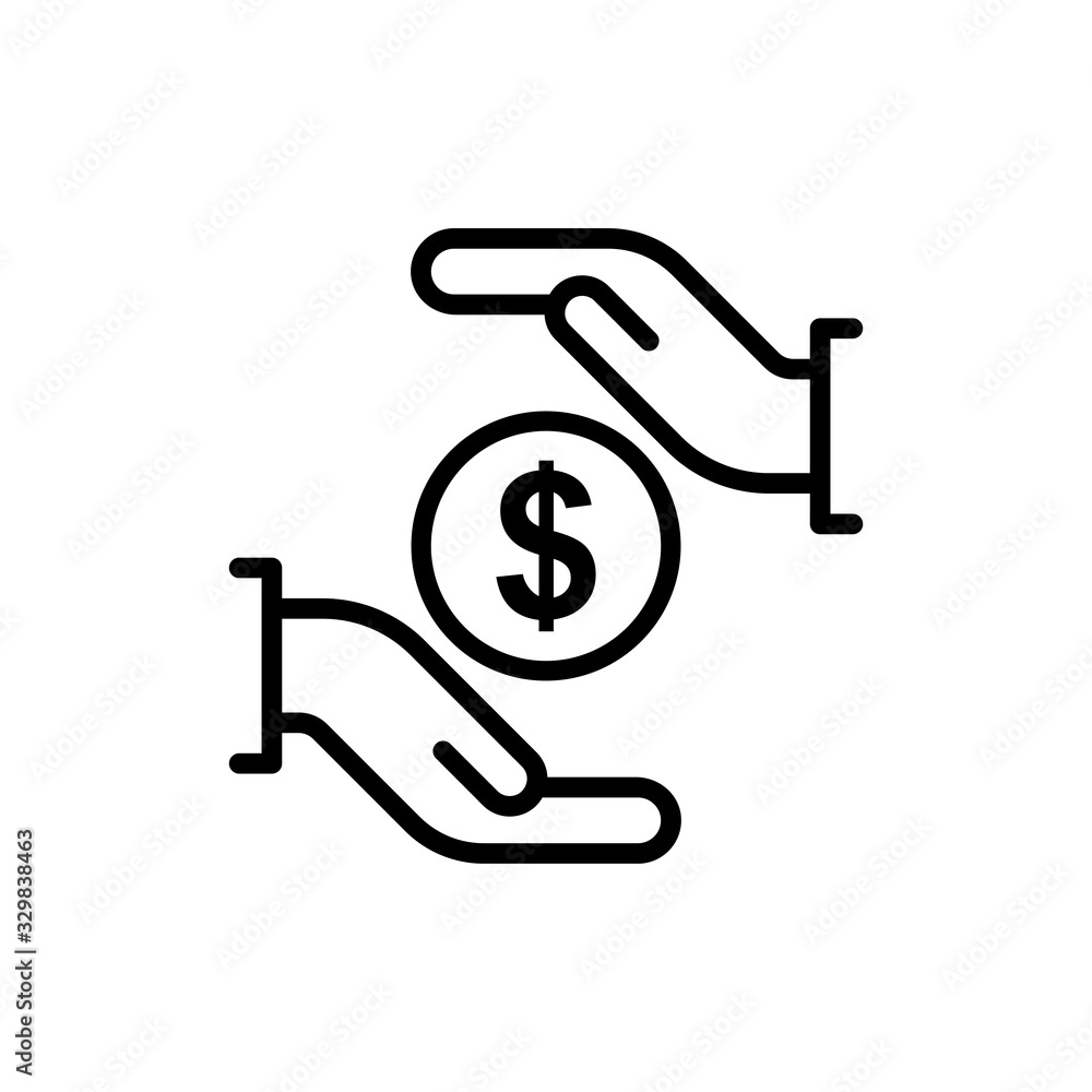 Save Money vector Icon Line Style Illustration Save Money vector Icon Line Style Illustration